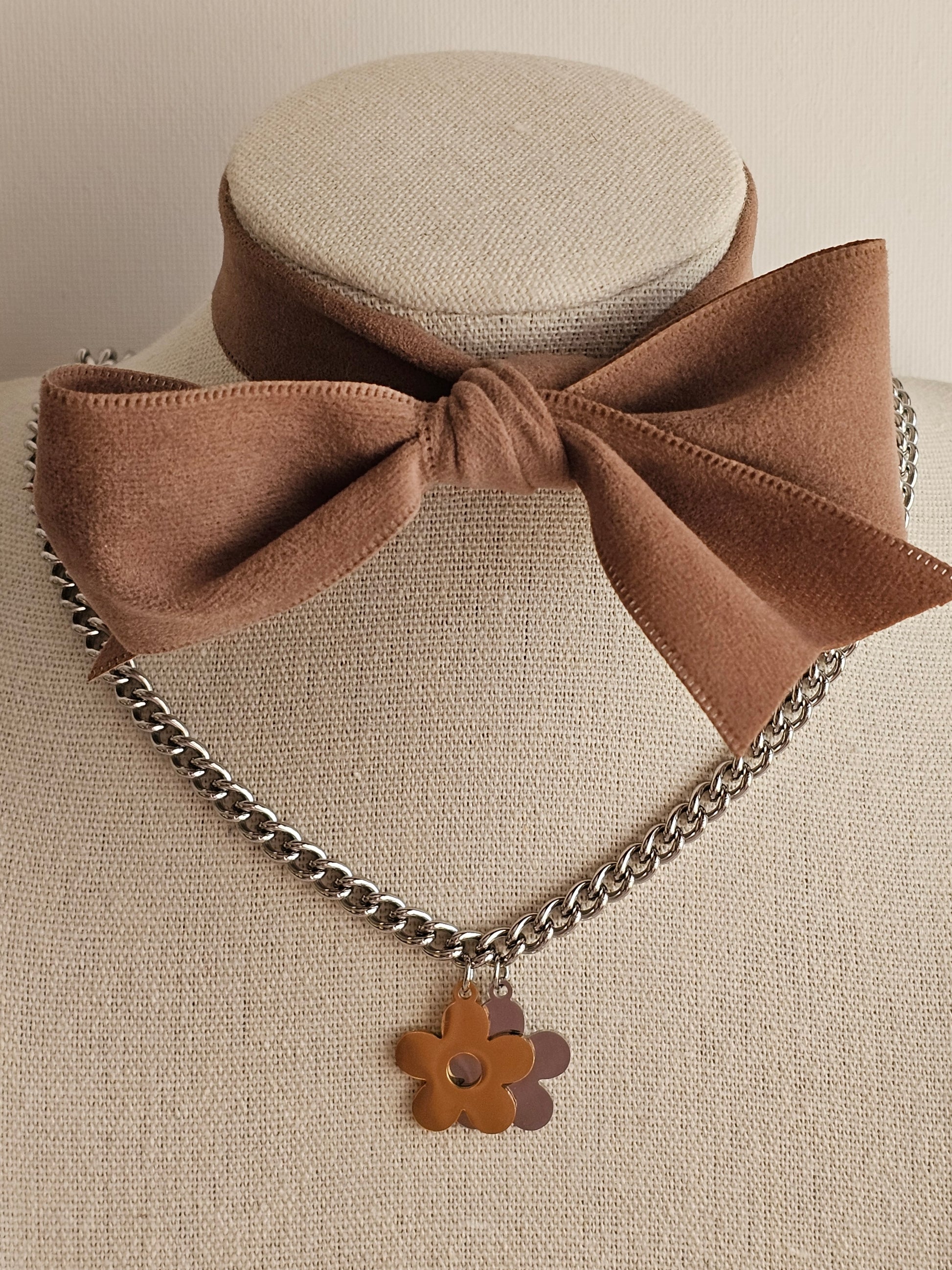 High quality stainless steel gold and silver clover pendant necklace