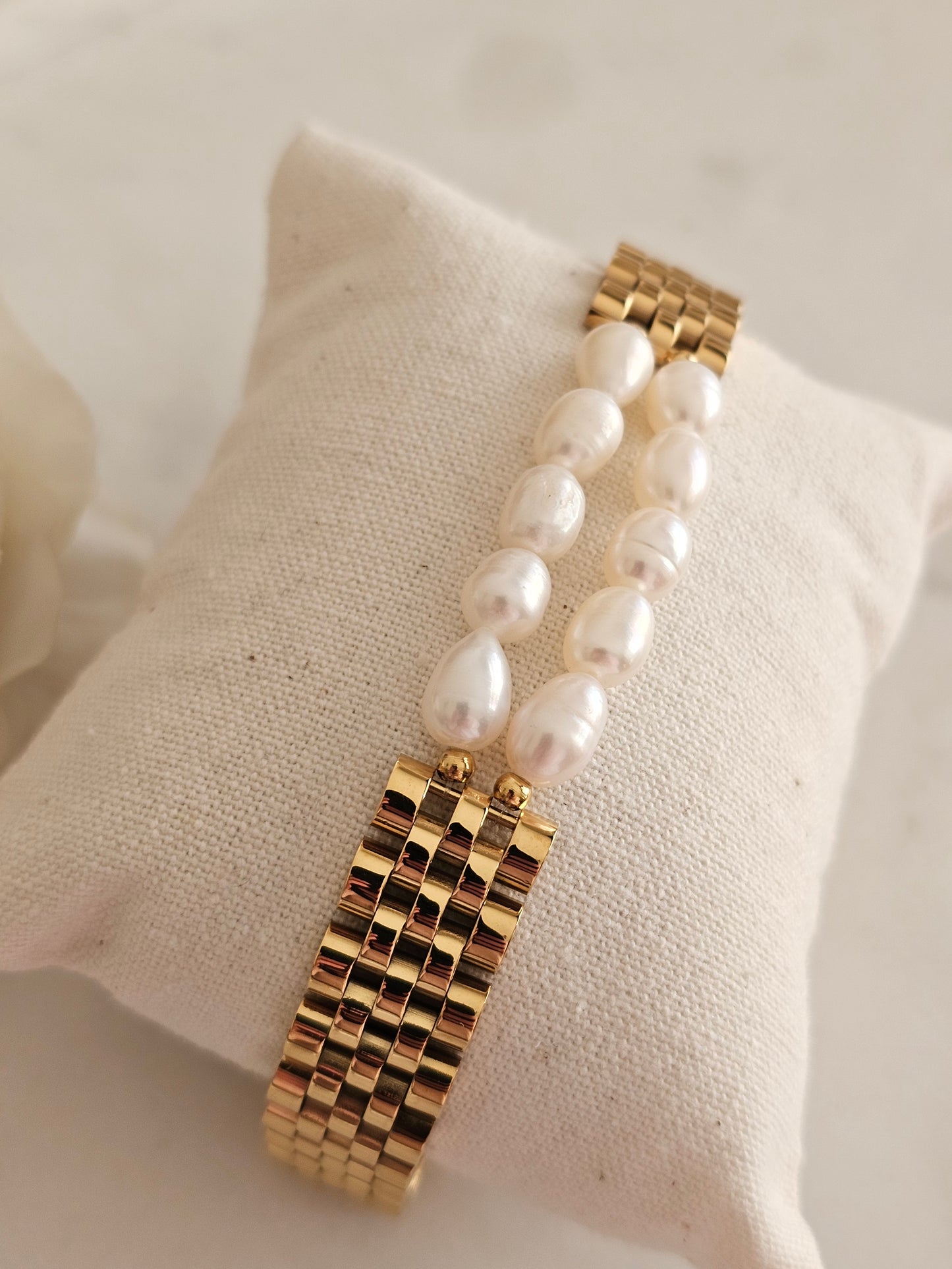 ALINA PEARL CHAIN BRACELET