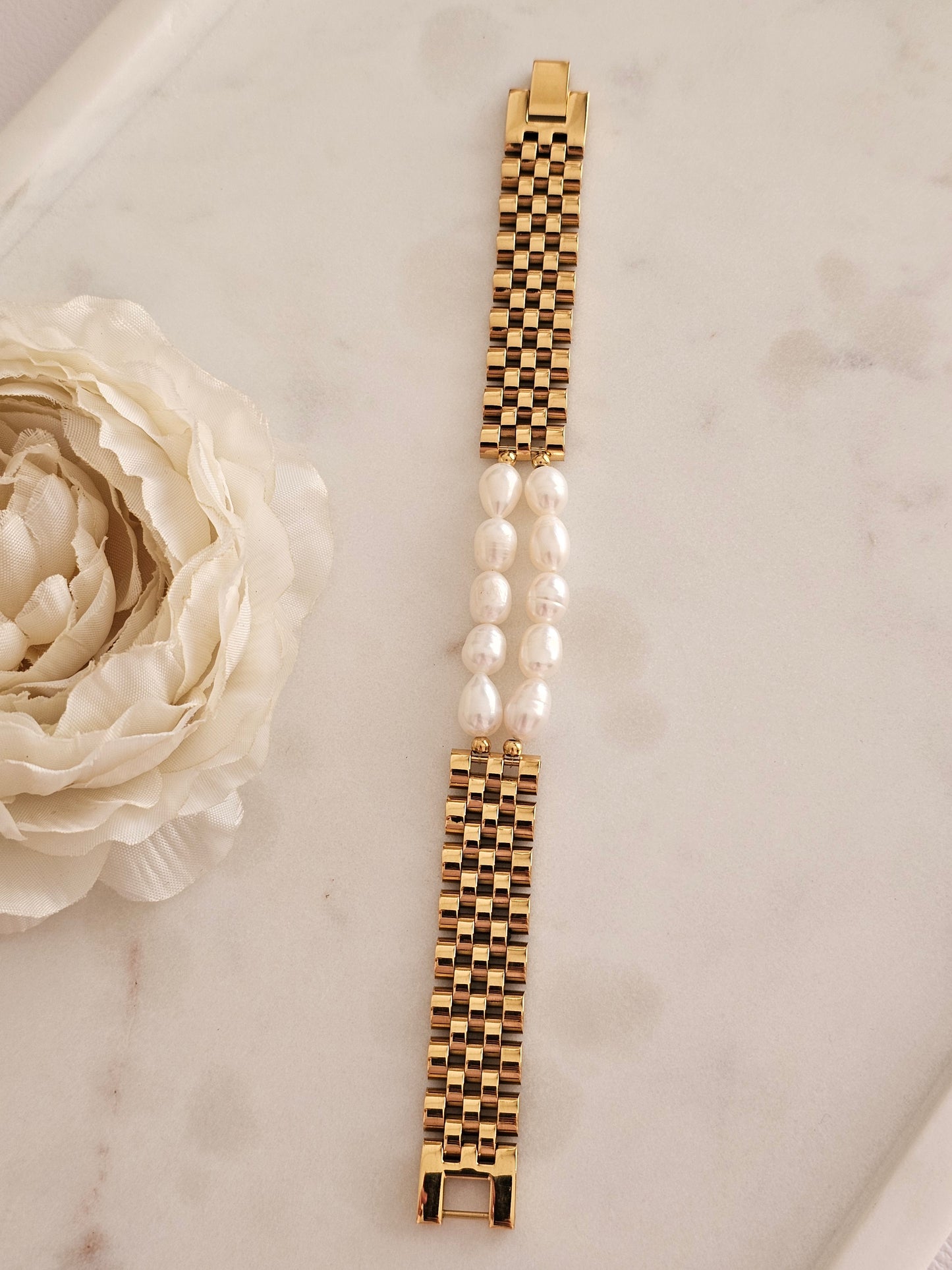 ALINA PEARL CHAIN BRACELET