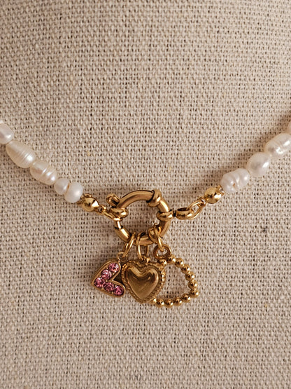 BEADED HEART CHARM