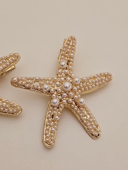 CUTE STARFISH HAIR CLIPS