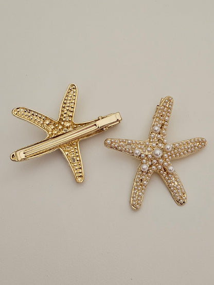 CUTE STARFISH HAIR CLIPS