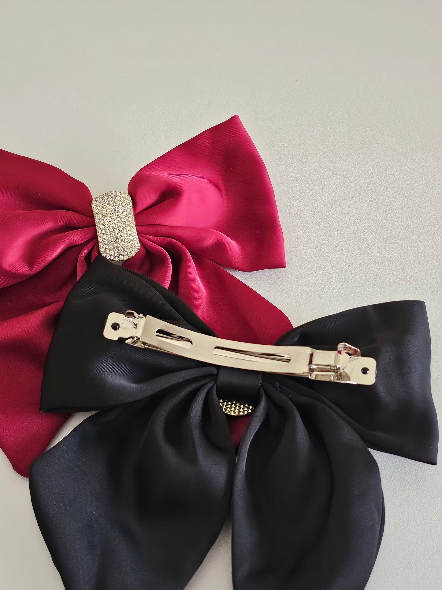 ELEGANT SATIN BOW HAIR CLIP