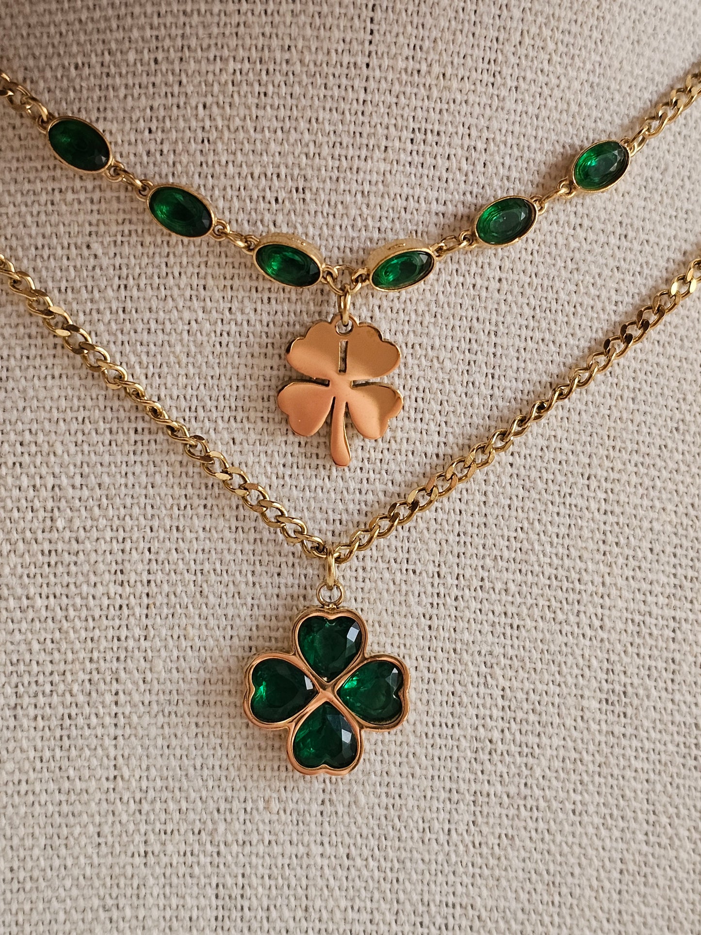 ELIANA DOUBLE CLOVER NECKLACE