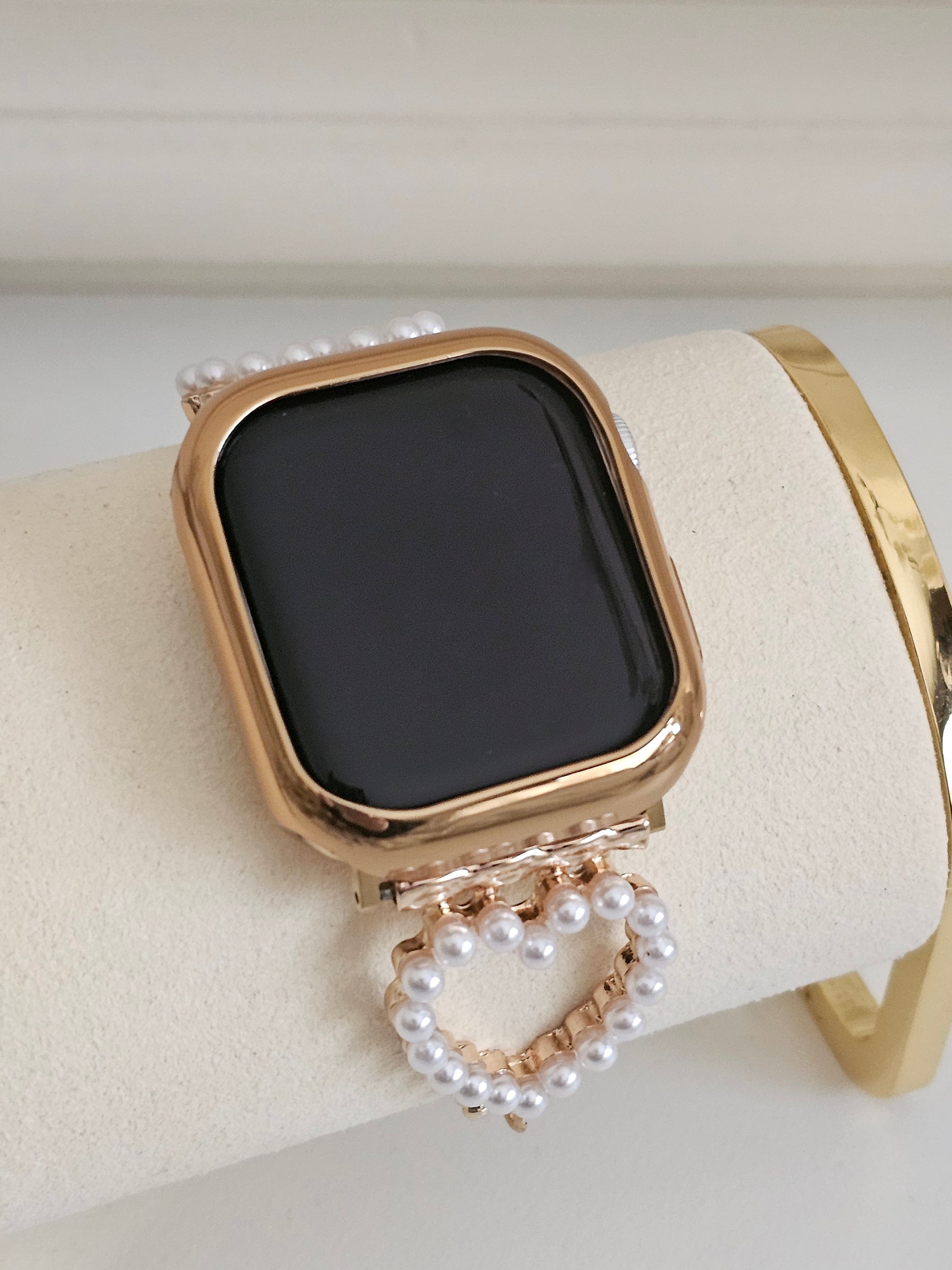 Gold apple watch cover