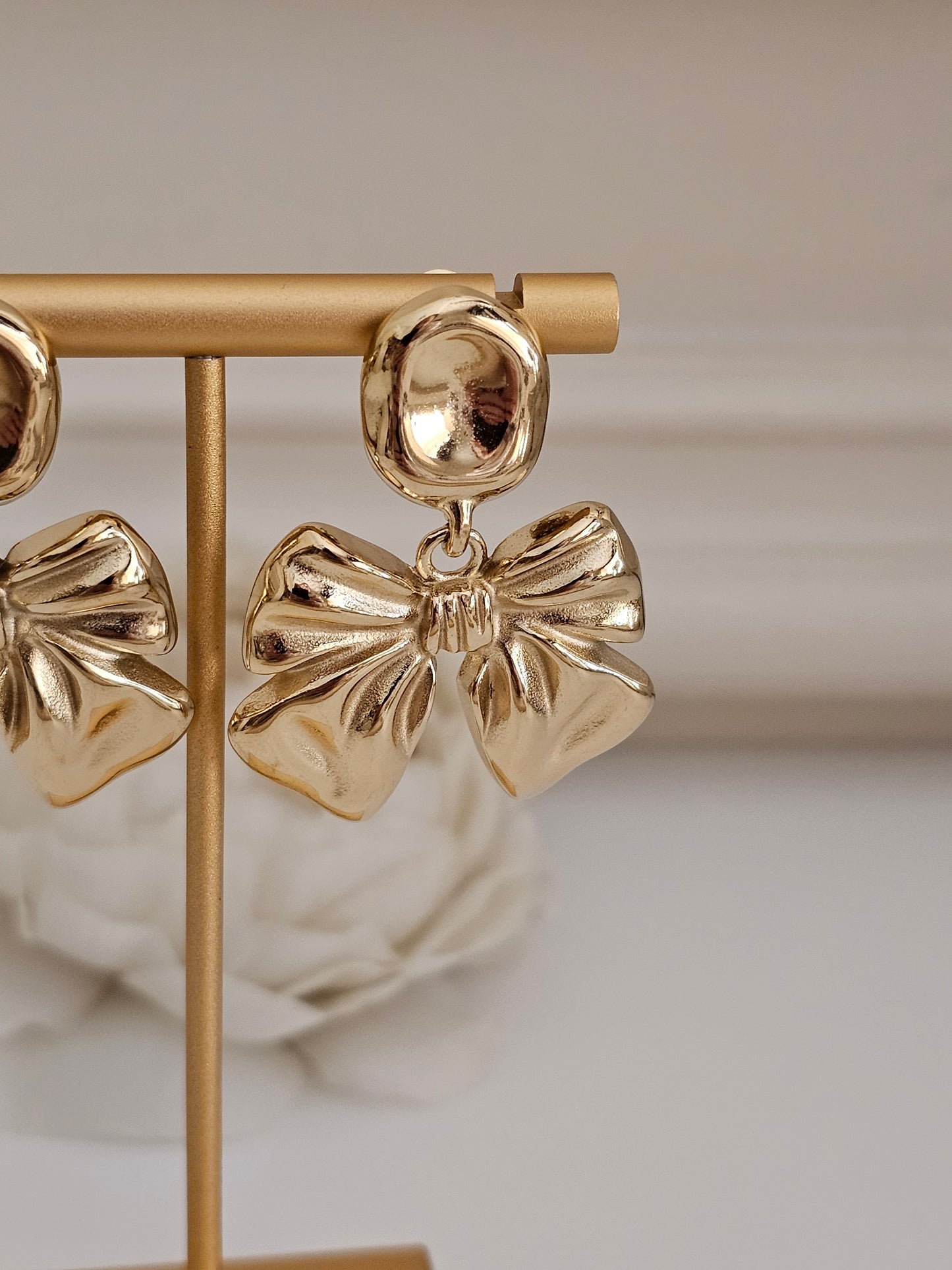 SEMRA STATEMENT BOW EARRINGS