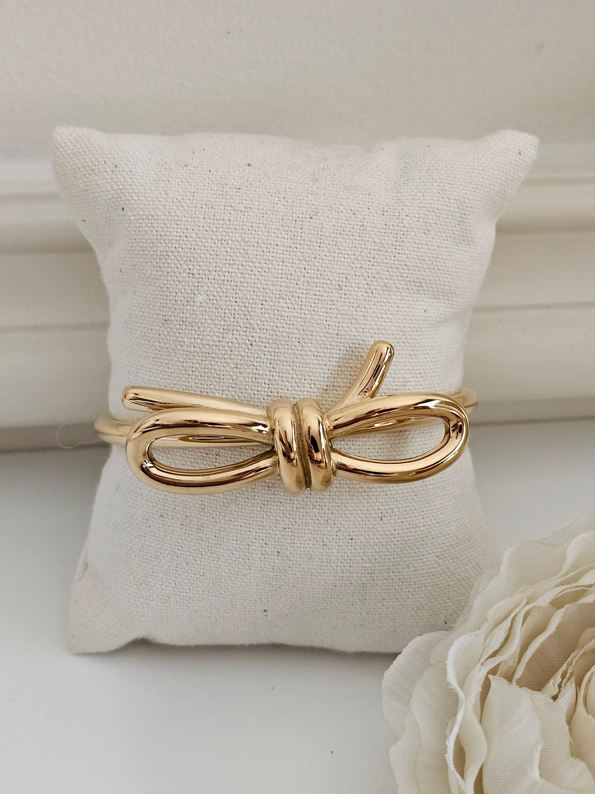 Bow cuff bangle