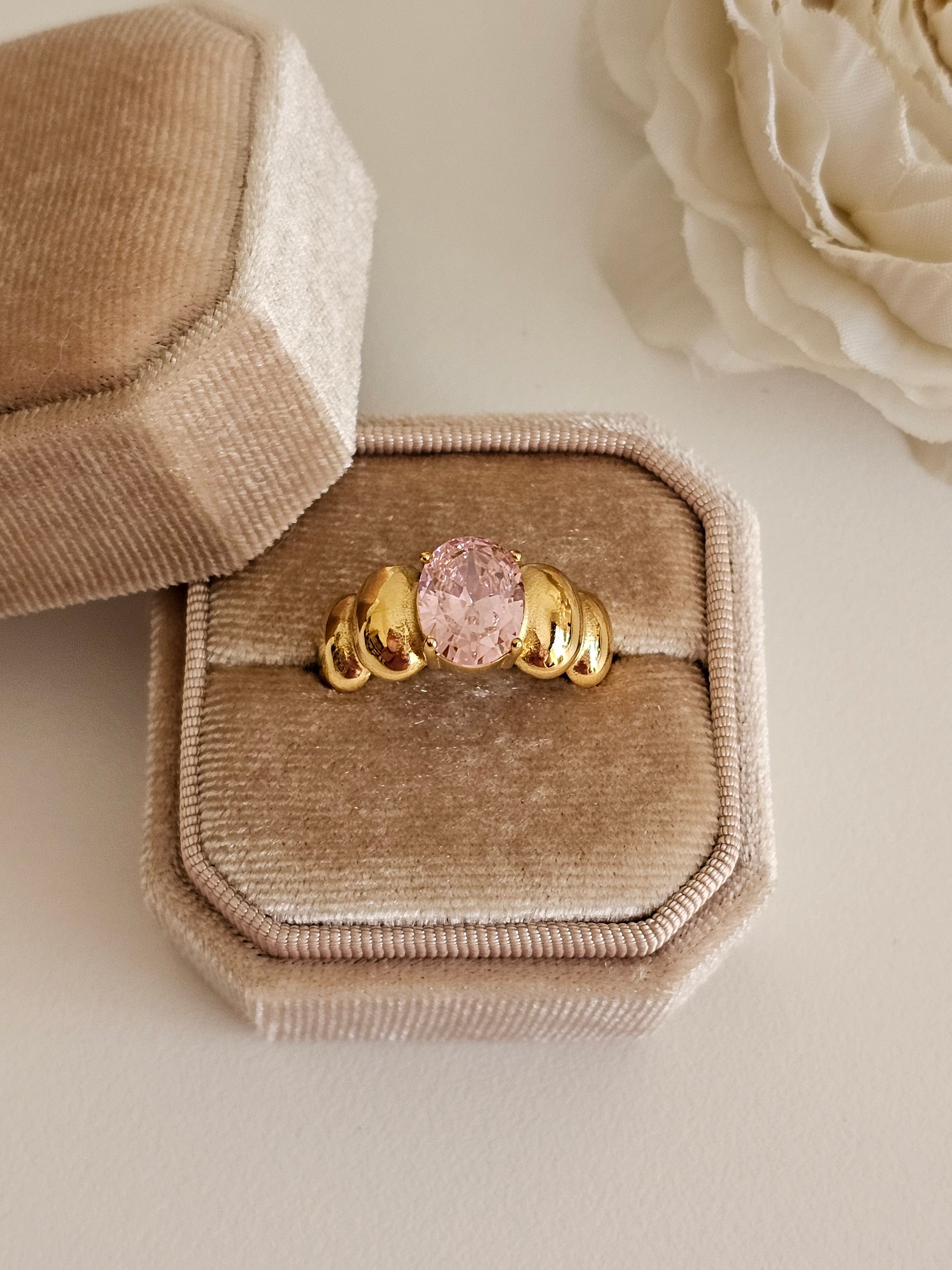 Pink Stone ring