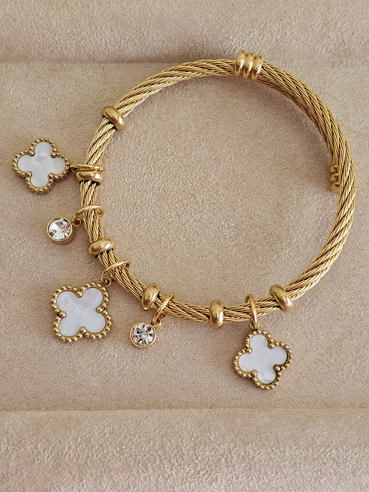 Clover Cubic zirconia bracelet