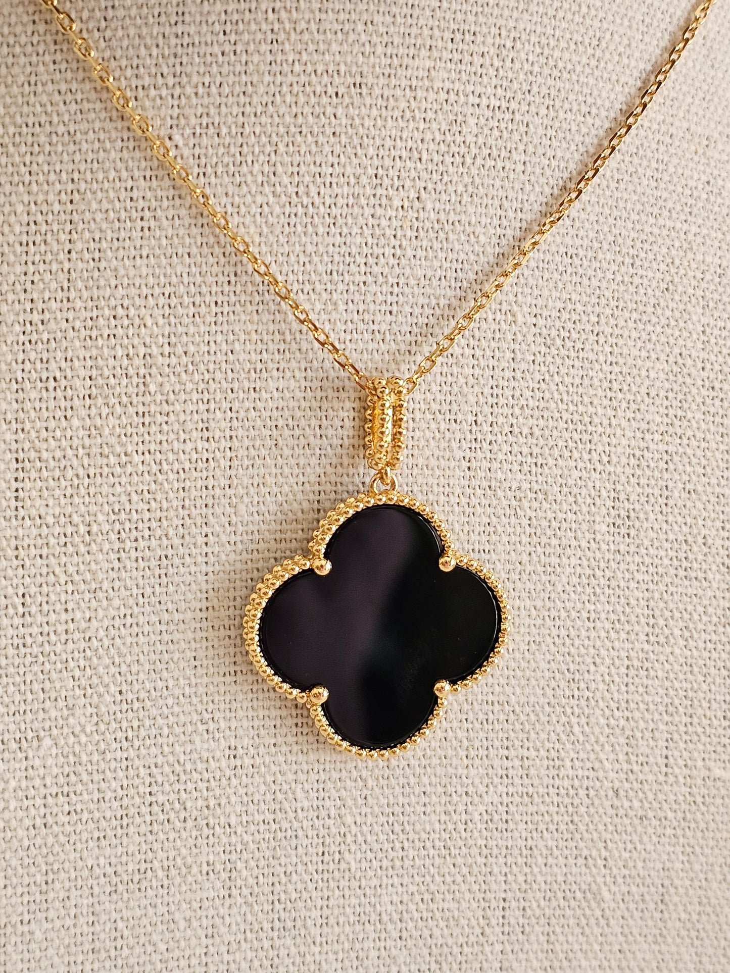 LELA LONG CLOVER NECKLACE