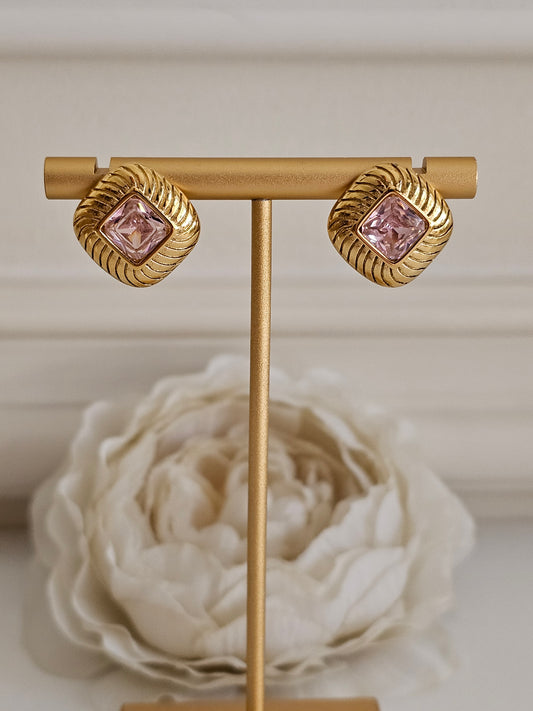 KARA BUTTON EARRINGS