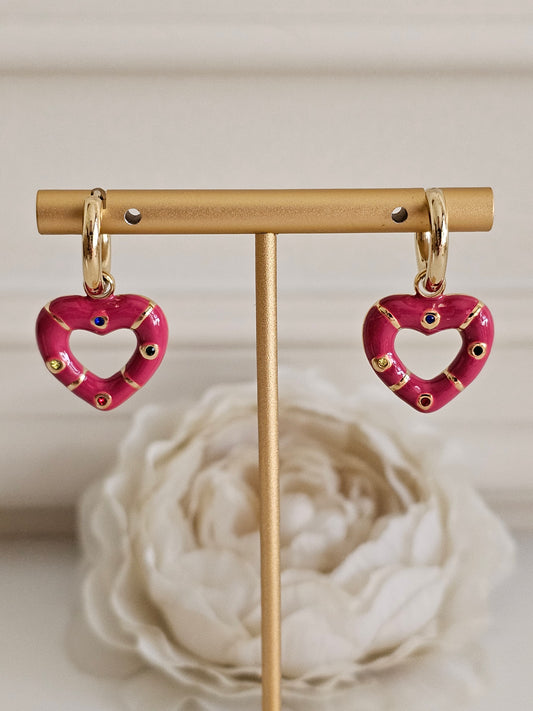 IKRA HEART EARRINGS