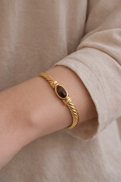 YASMINA TIGER EYE BANGLE