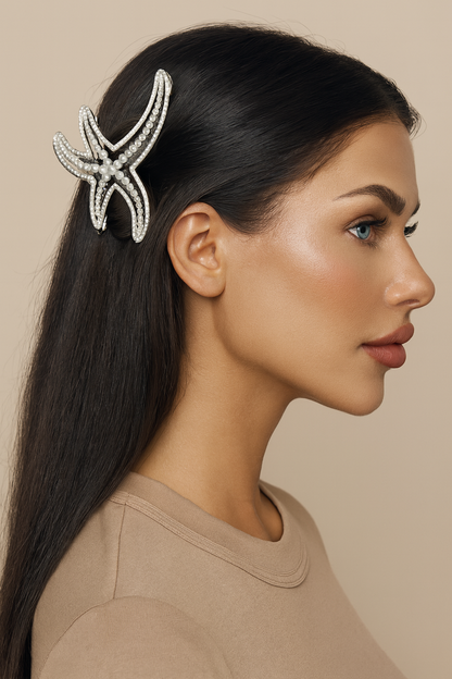 PEARL STARFISH HAIR CLAW