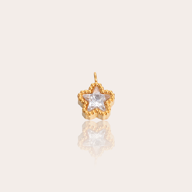 Mini zirconia start charm