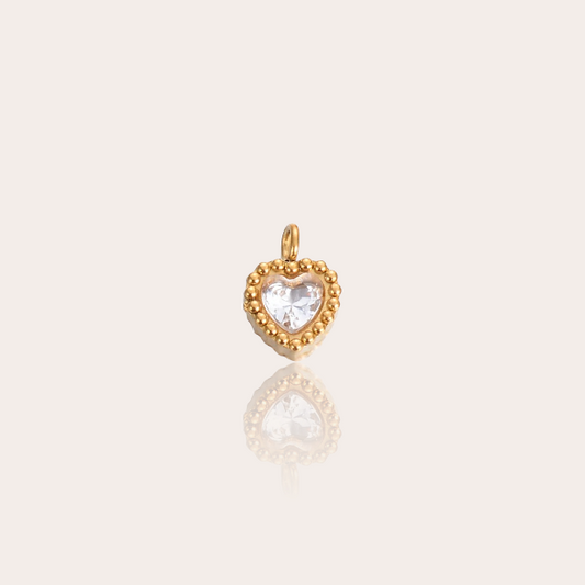 Mini zirconia heart charm