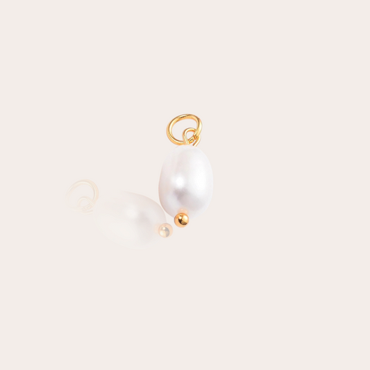 Small freshwater pearl charm