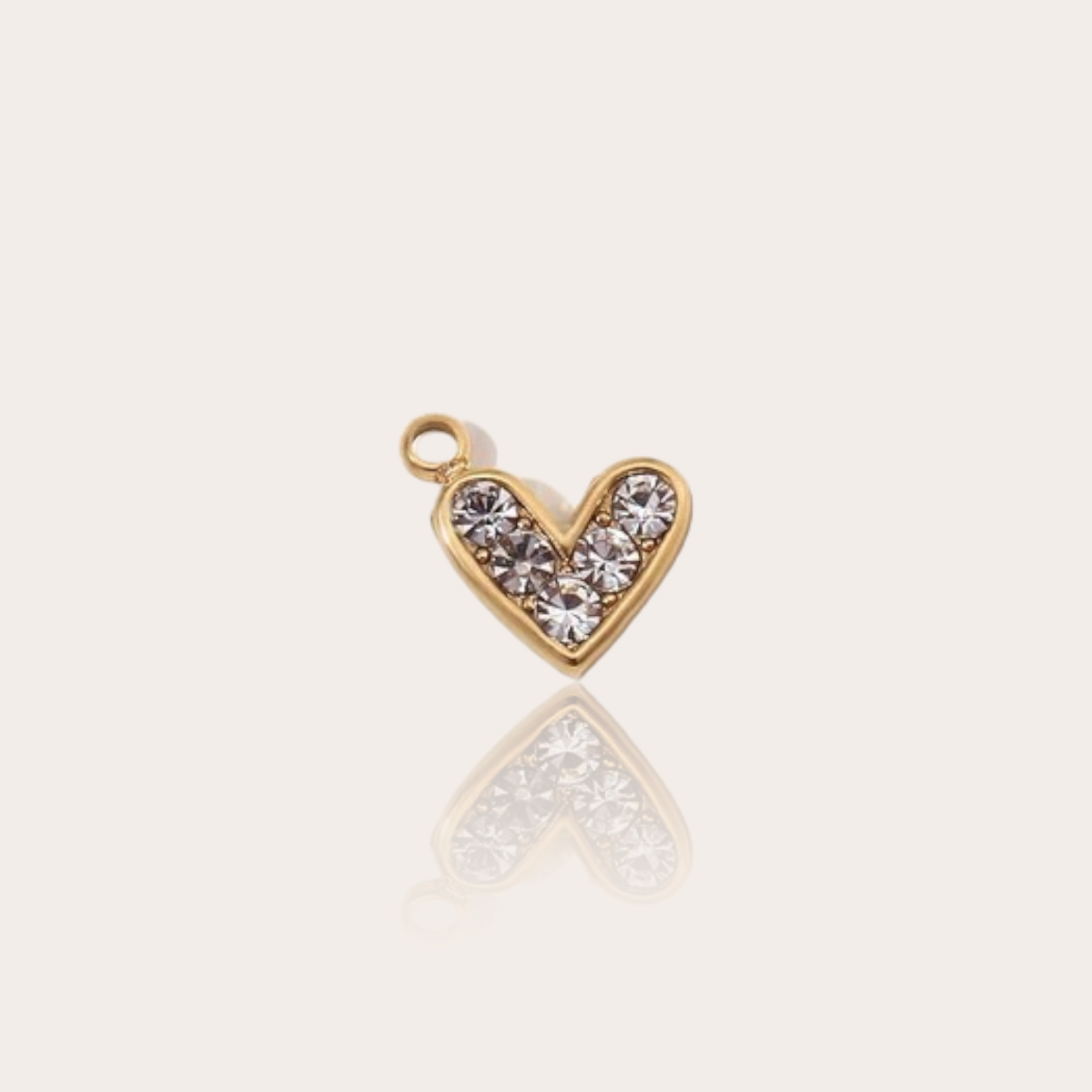 MINI DIAMANTE HEART CHARM