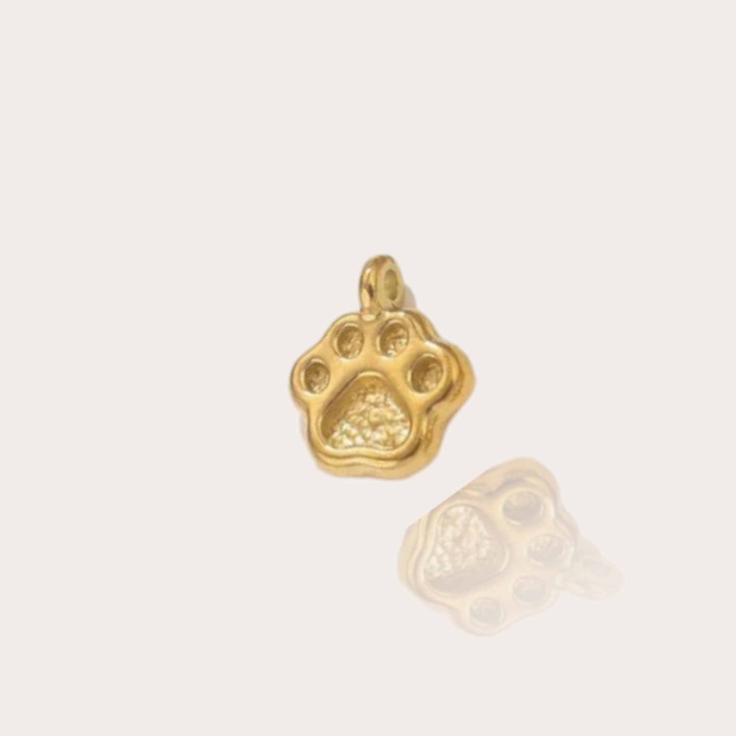 Small puppy paws charm