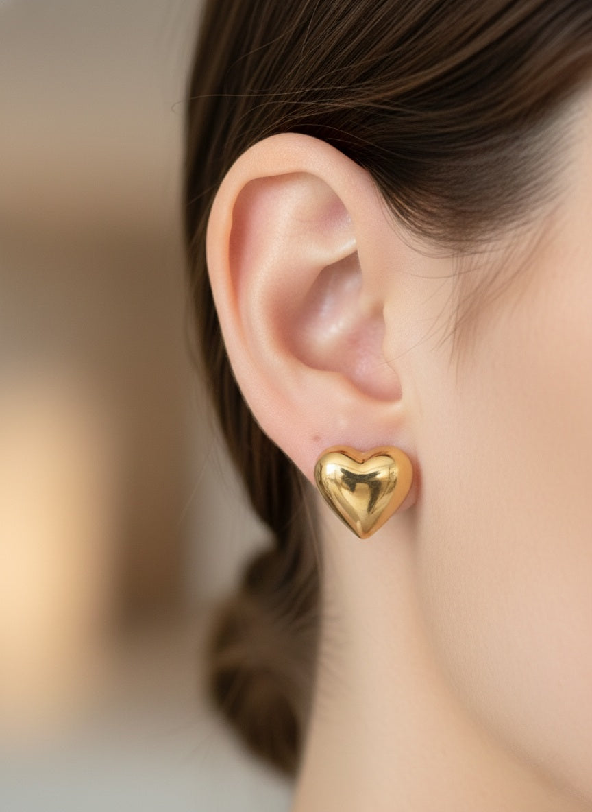 BIKEM BUBBLE HEART EARRINGS