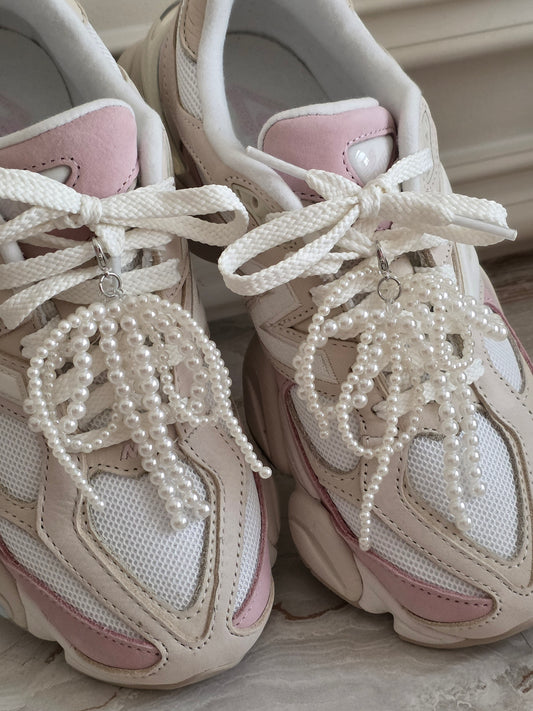 Pearl shoe charms