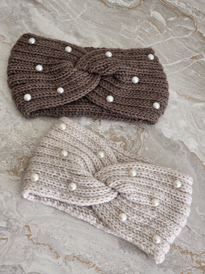 PEARL KNIT HEAD WARMER