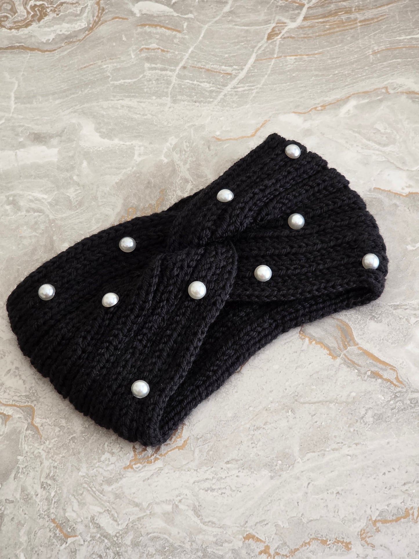 PEARL KNIT HEAD WARMER