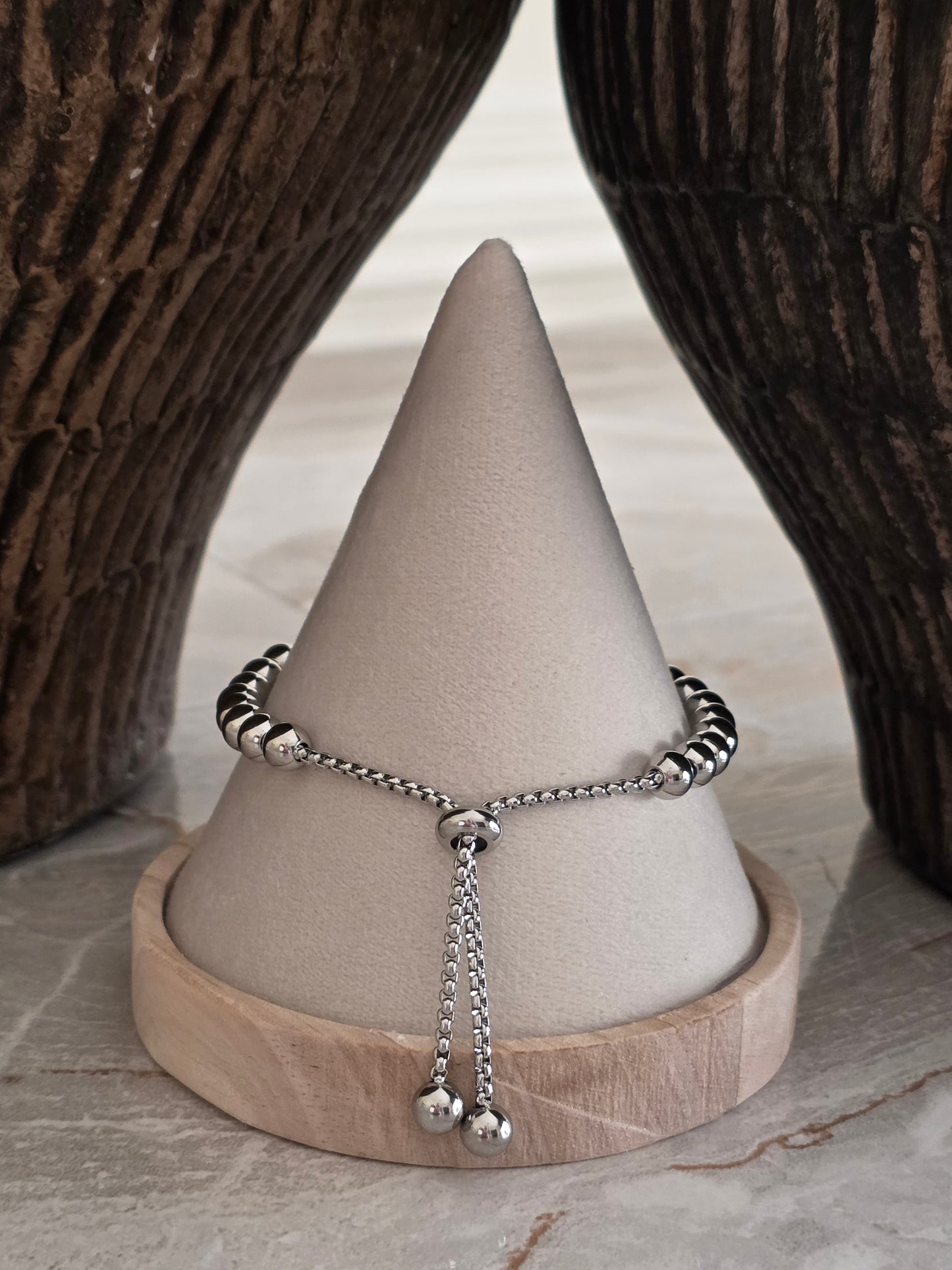 SIBEL BALL BRACELET SILVER