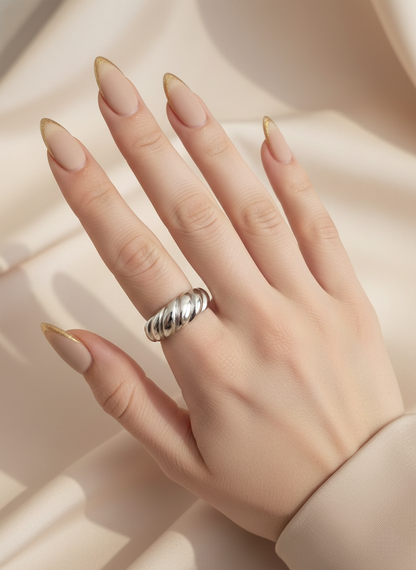 KALA TWIST RING SILVER