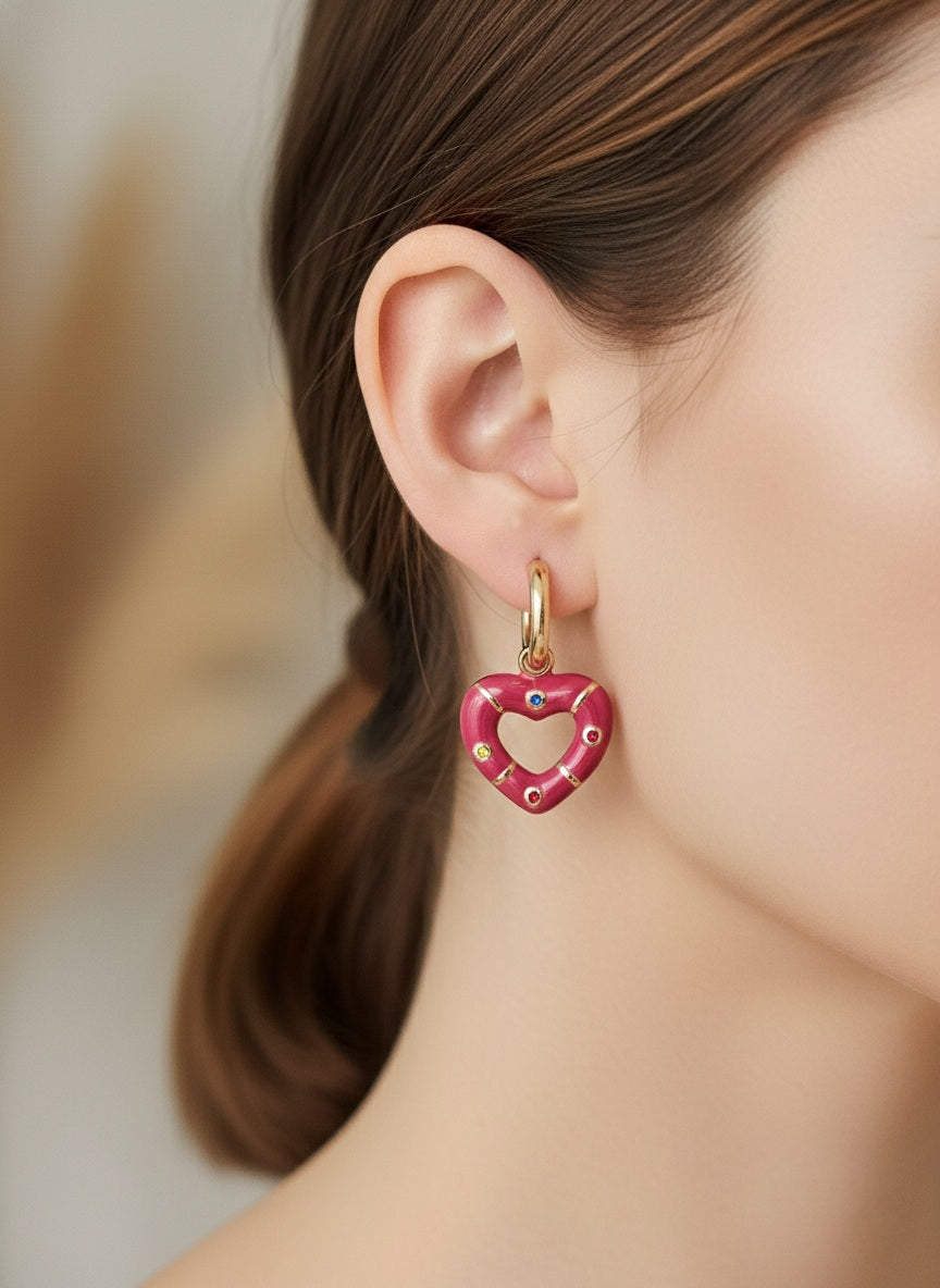 IKRA HEART EARRINGS