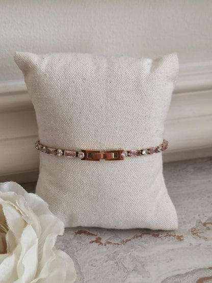 ALASYA PINK TENNIS BRACELET