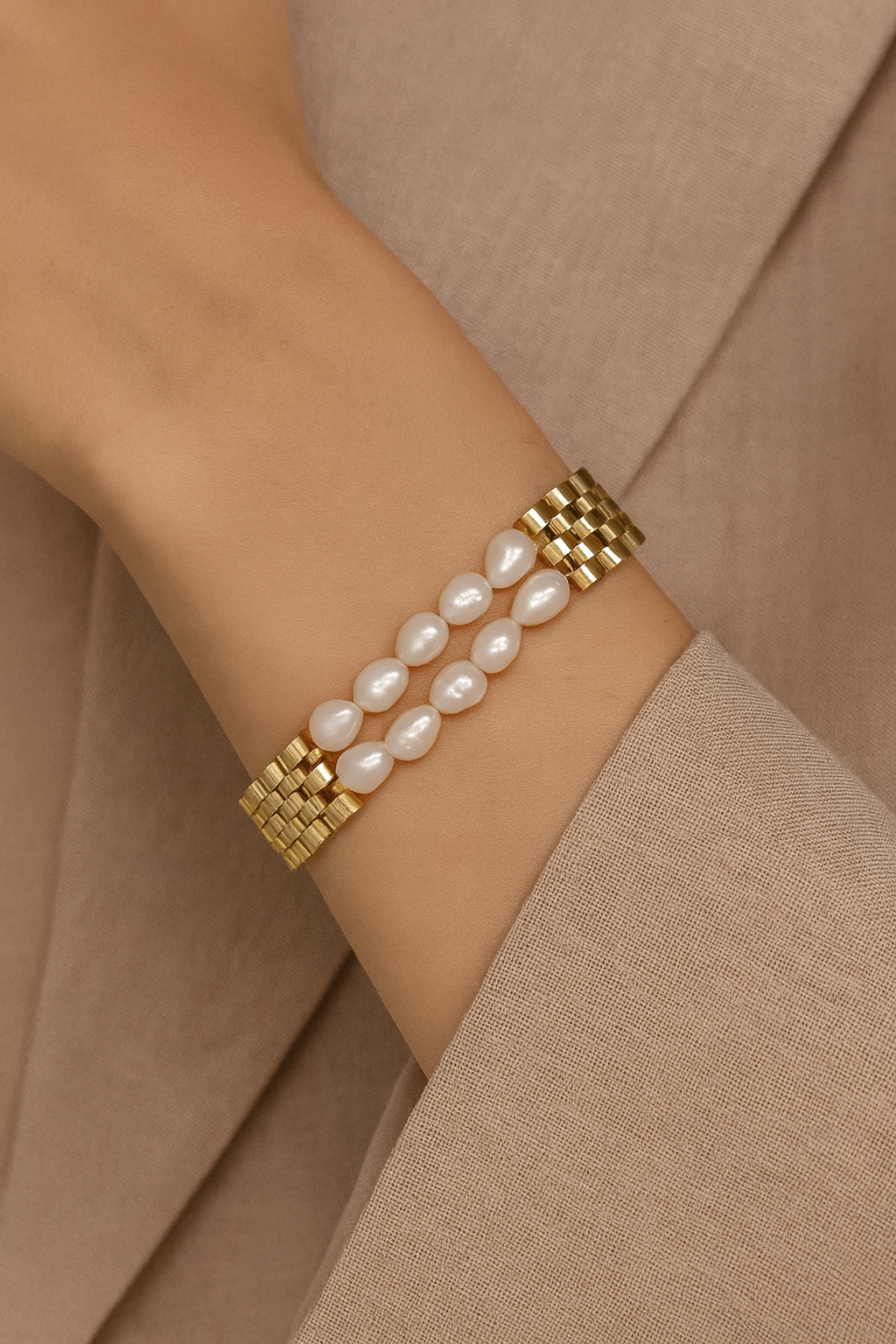 ALINA PEARL CHAIN BRACELET