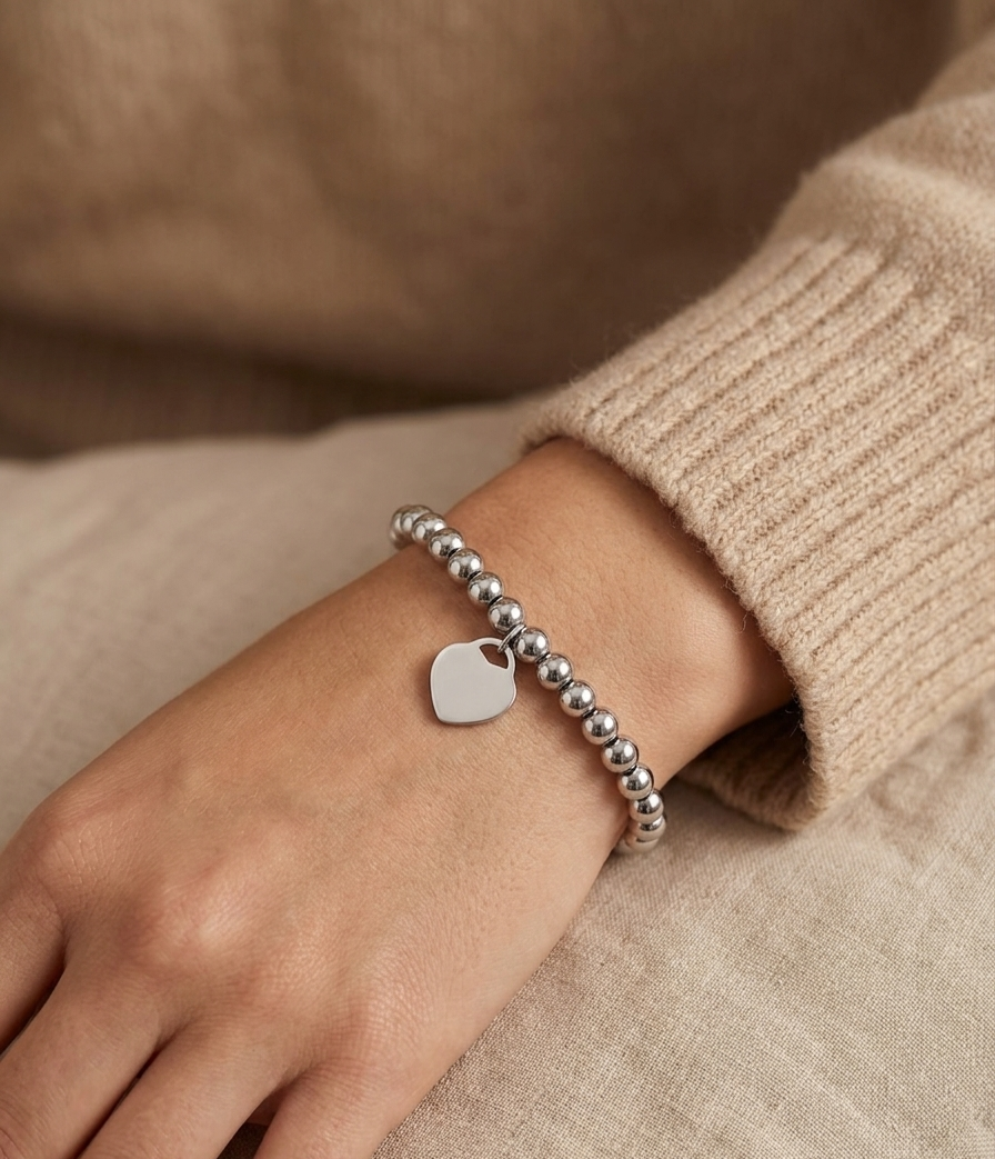 SIBEL BALL BRACELET SILVER