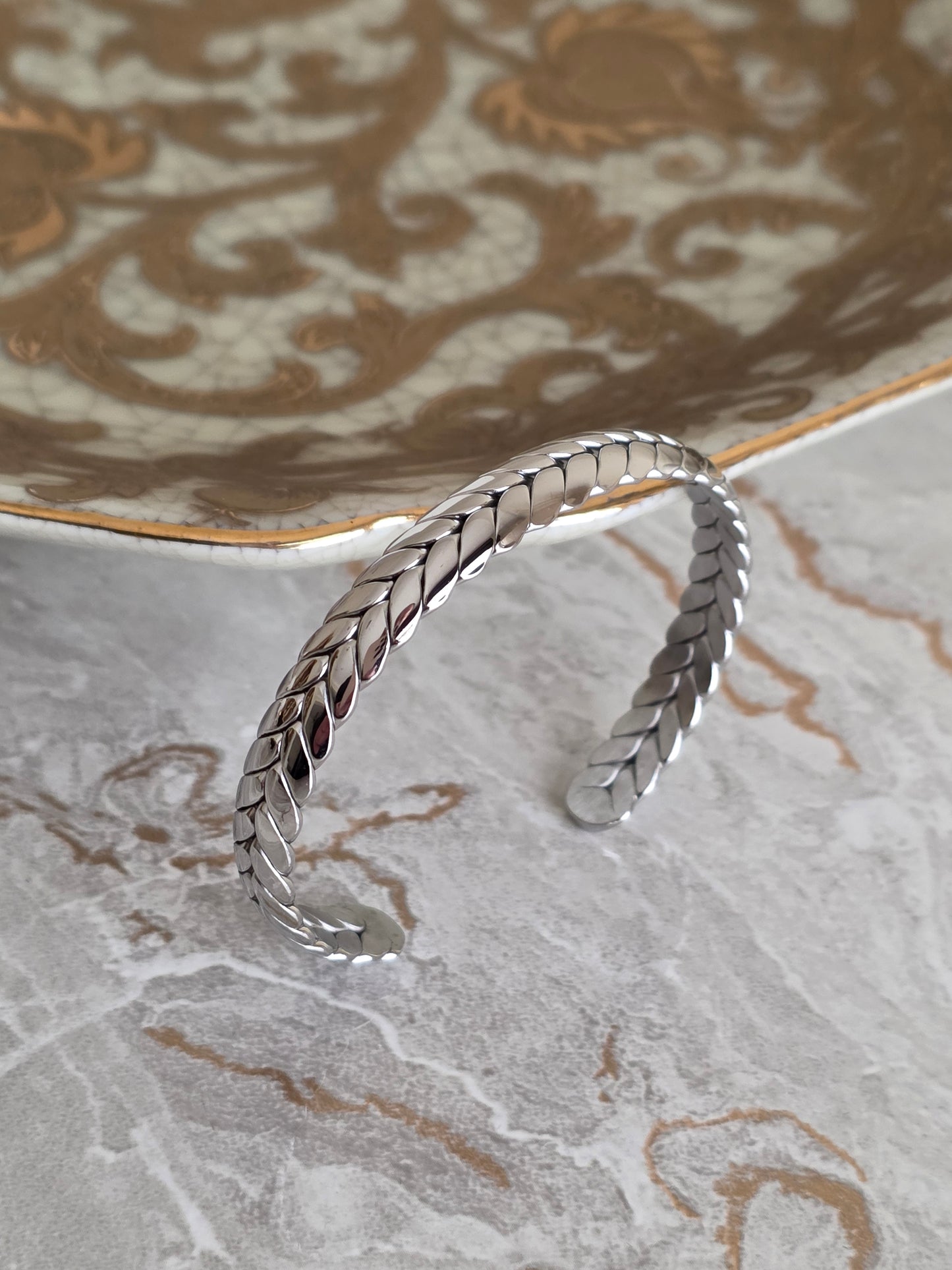 LILANI CUFF BANGLE SILVER