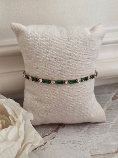 ALASYA GREEN TENNIS BRACELET