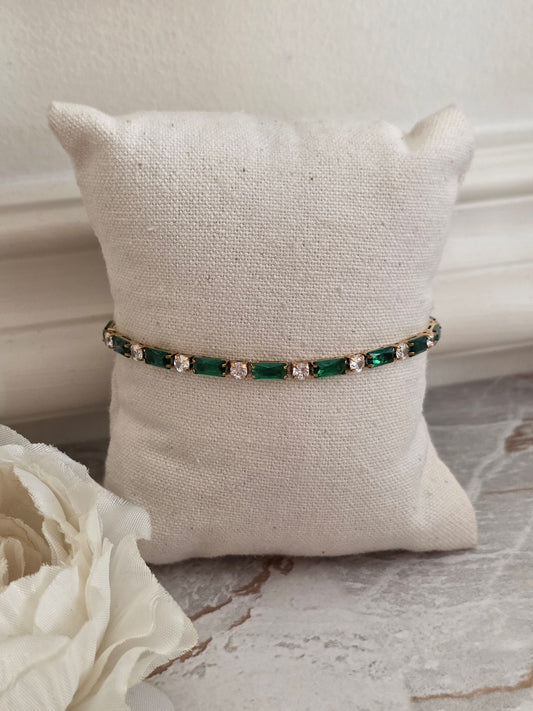 ALASYA GREEN TENNIS BRACELET
