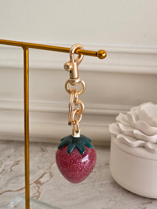 Strawberry key ring