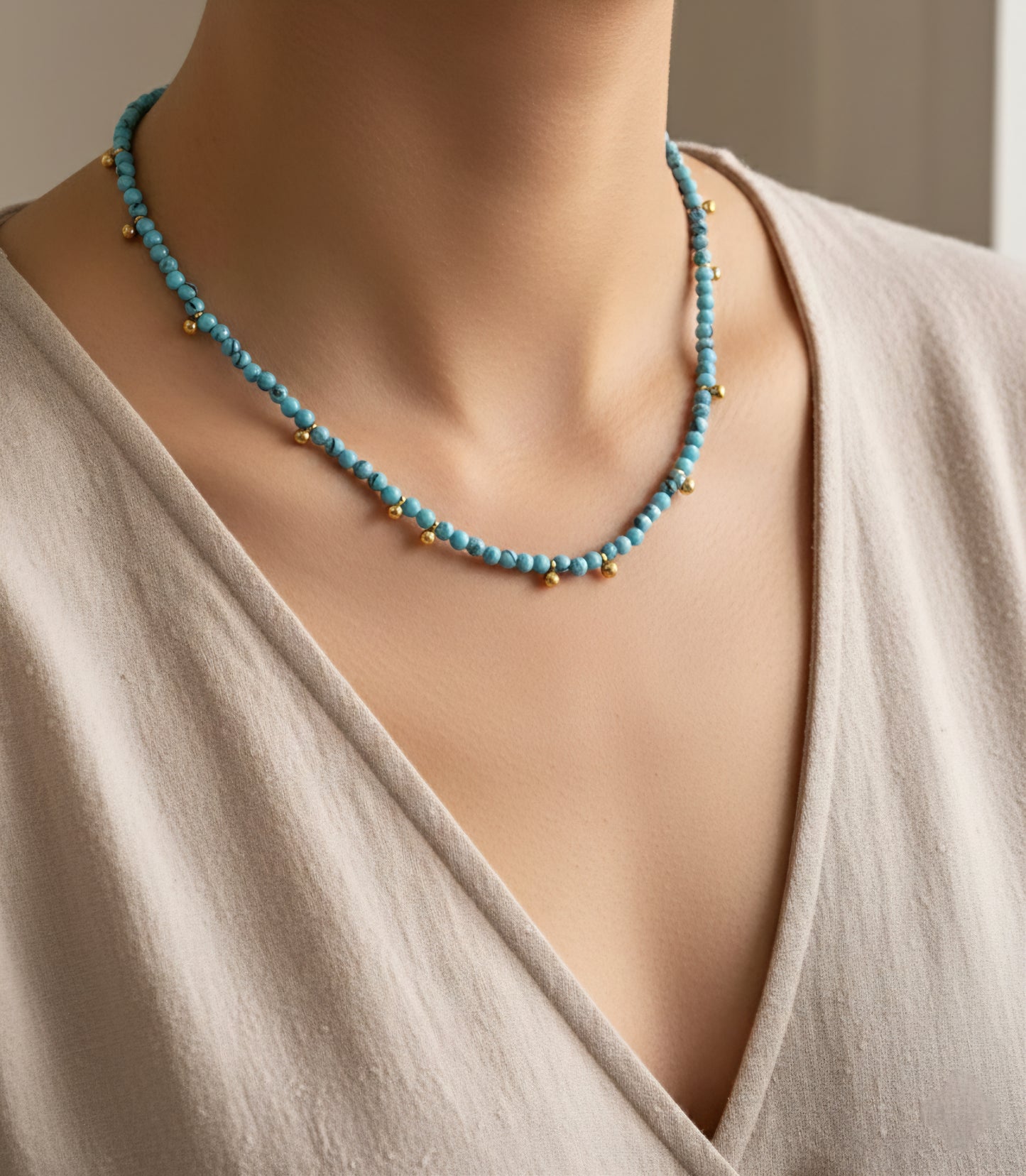 FERIHA TURQUOISE NECKLACE