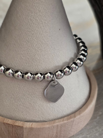 SIBEL BALL BRACELET SILVER