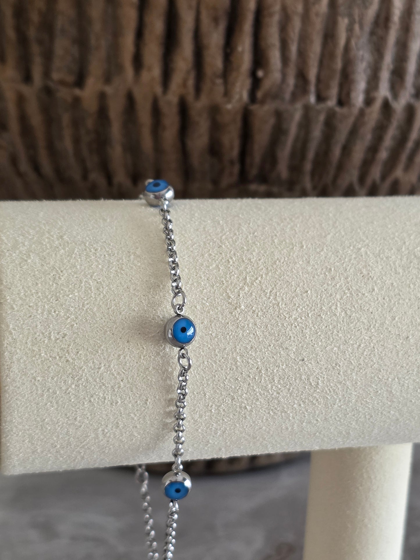 NAZAR EVIL EYE BRACELET SILVER