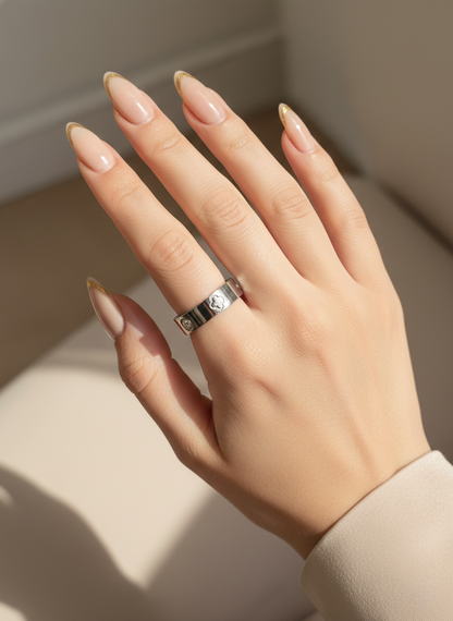 SANA CLOVER RING SILVER