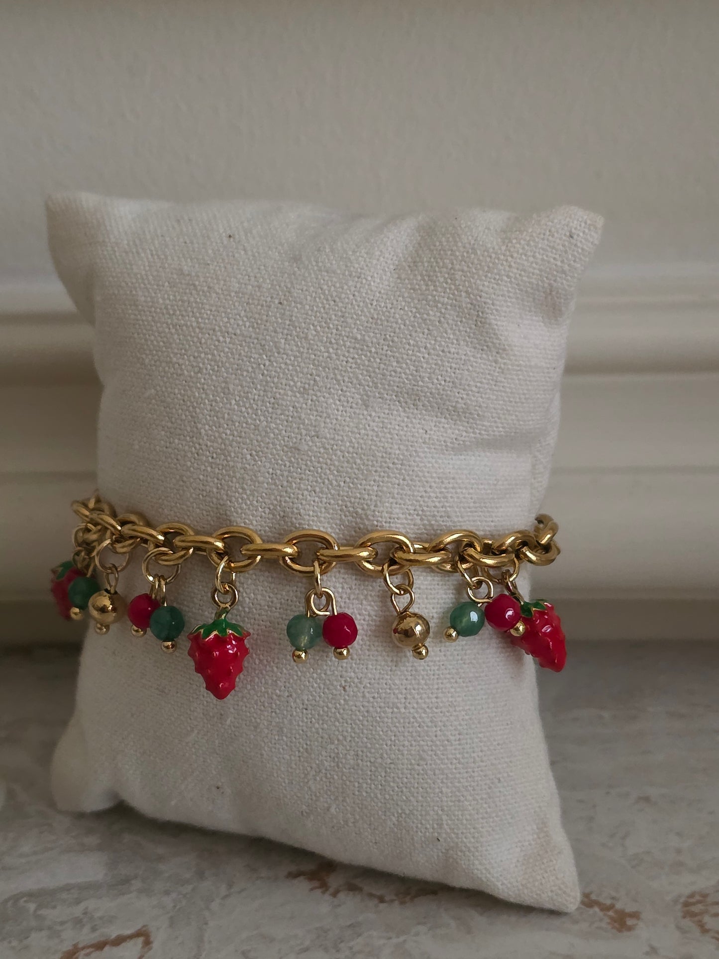 STRAWBERRY CHARM BRACELET