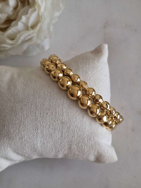 Gold ball bangle
