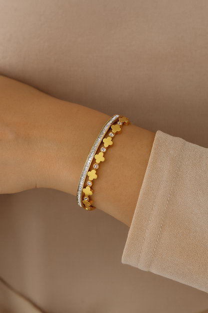 AVA CLOVER BANGLE