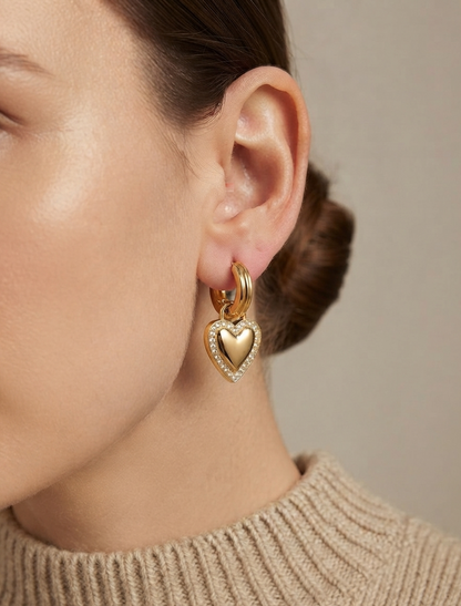 MELISA HEART EARRINGS
