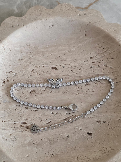 LALEH BUTTERFLY BRACELET SILVER