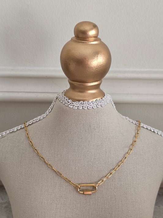 PAPERCLIP charm necklace