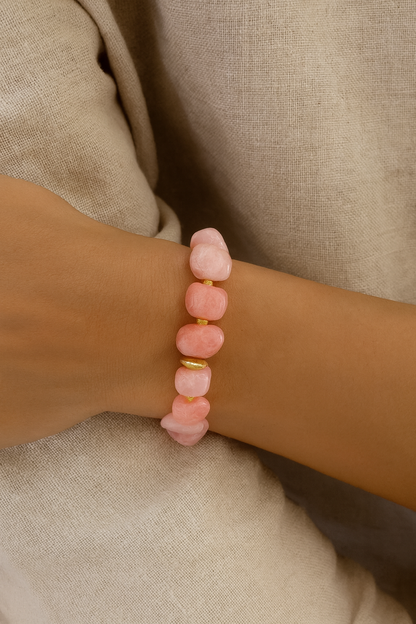 LILIANA PINK NATURAL STONE BRACELET