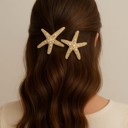 CUTE STARFISH HAIR CLIPS