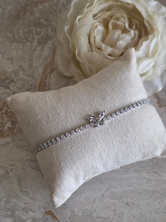 LALEH BUTTERFLY BRACELET SILVER